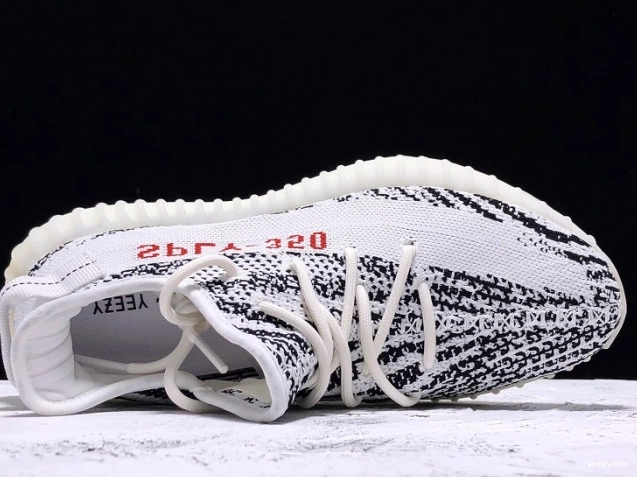 Yeezy CP9654 Black V2 White Boost Adidas 350 Zebra 0710